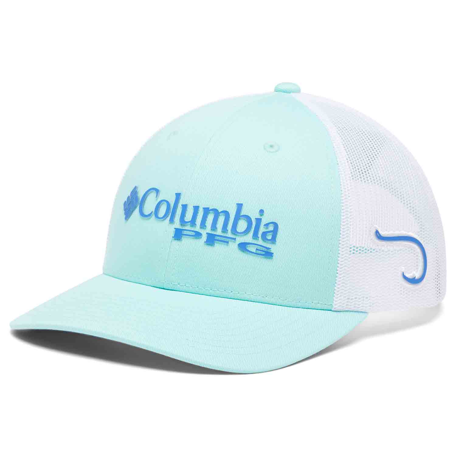 Snap Back Hat Men Columbia PFG Mesh Ball Cap Flexible Fishing
