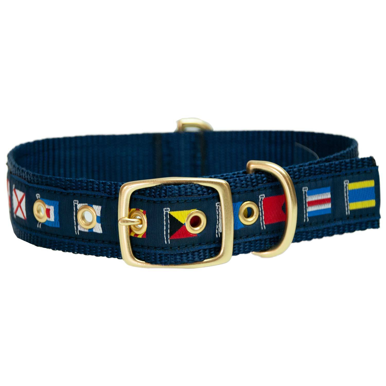 LEATHER MAN Code Flag Dog Collars West Marine