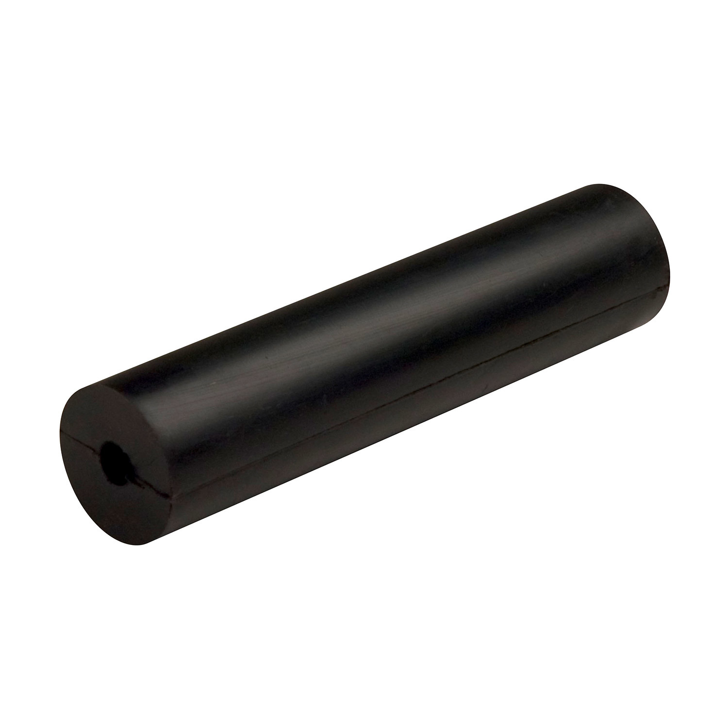 C E SMITH 8 3/4" Side Guide Roller Black Natural Rubber, 1/2" Shaft