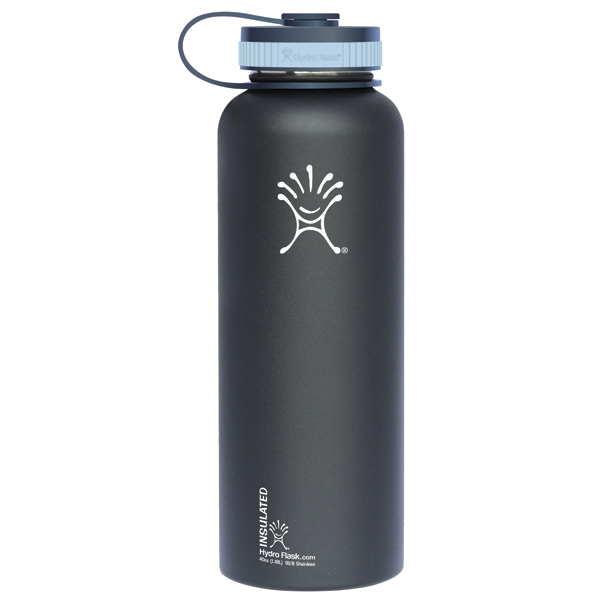 Wide Mouth 40 oz. Stainless Steel Water Bottle, Black West Marine