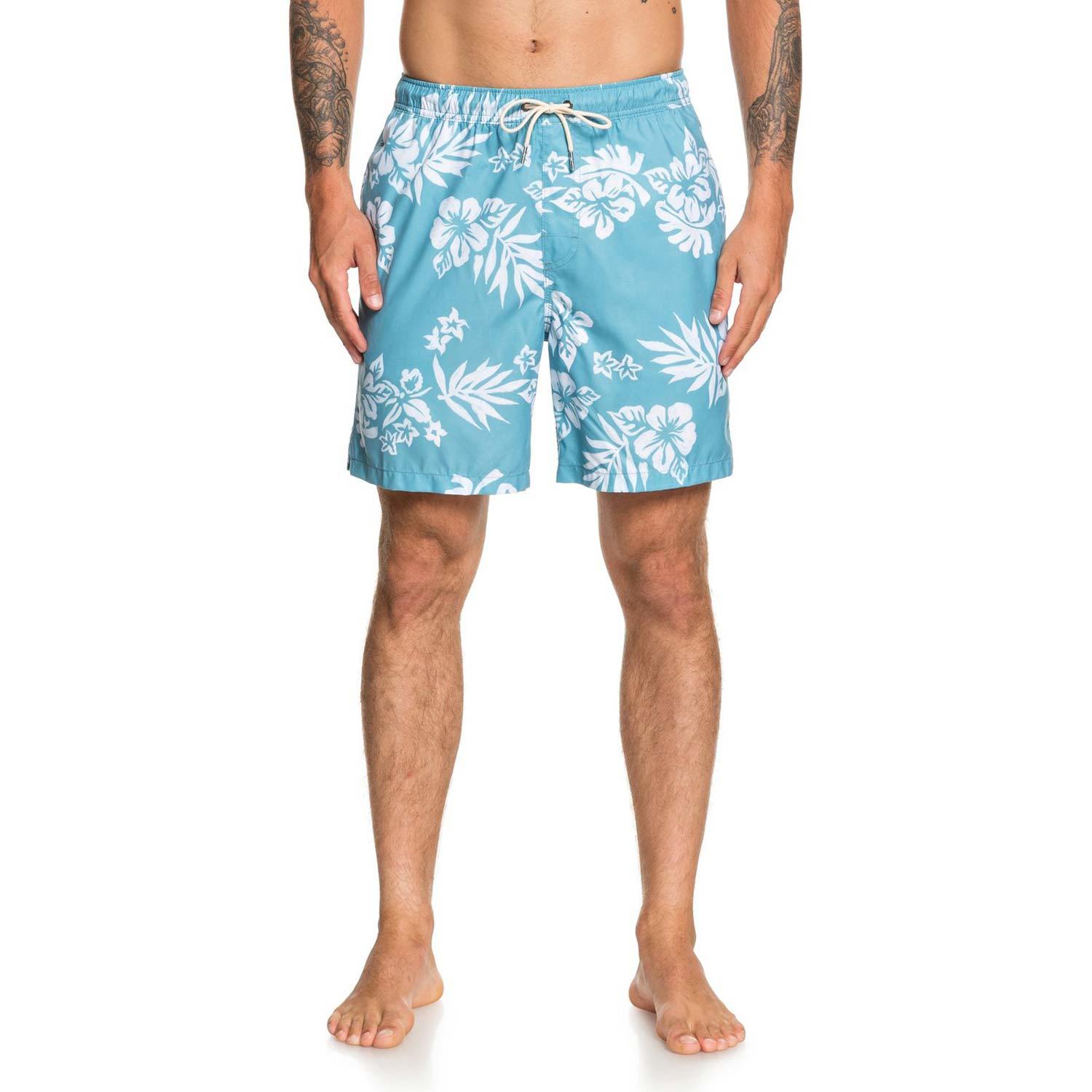 QUIKSILVER WATERMAN Men's Floral Feeling Swim Trunks West Marine