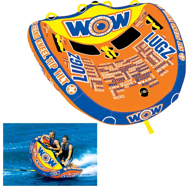 WOW SPORTS Lugz 2Person Towable Tube West Marine