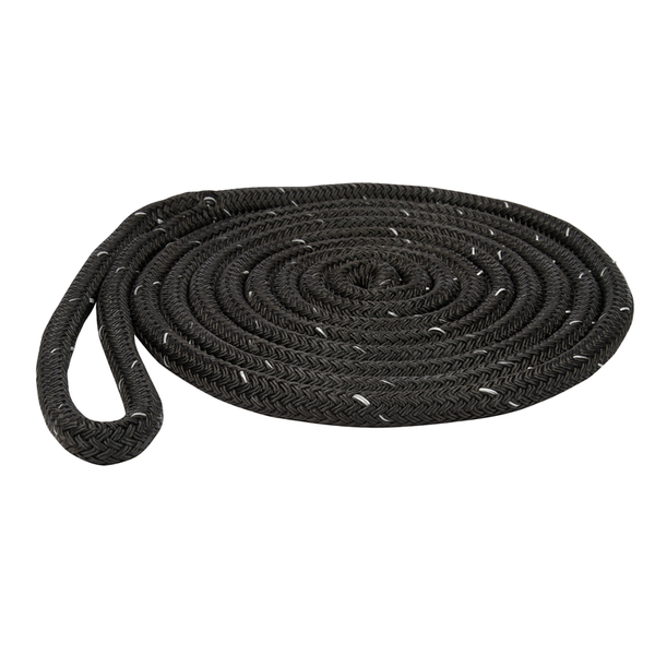 WEST MARINE 5/8" x 25' Reflective Dock Lines, Black West Marine