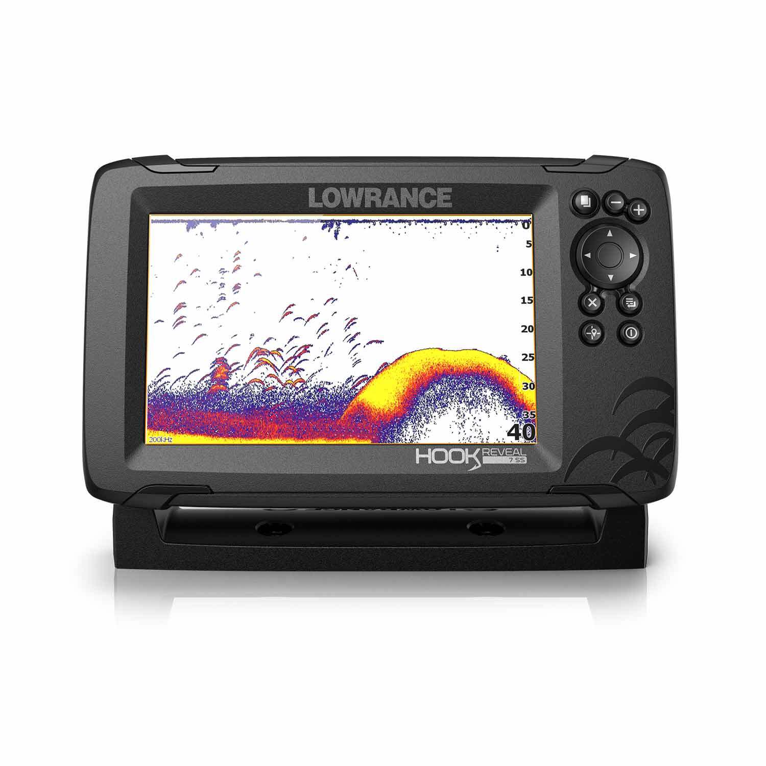 LOWRANCE HOOK Reveal 7 Fishfinder/Chartplotter Combo with 50/200 HDI  Transducer and C-MAP Contour Plus Charts