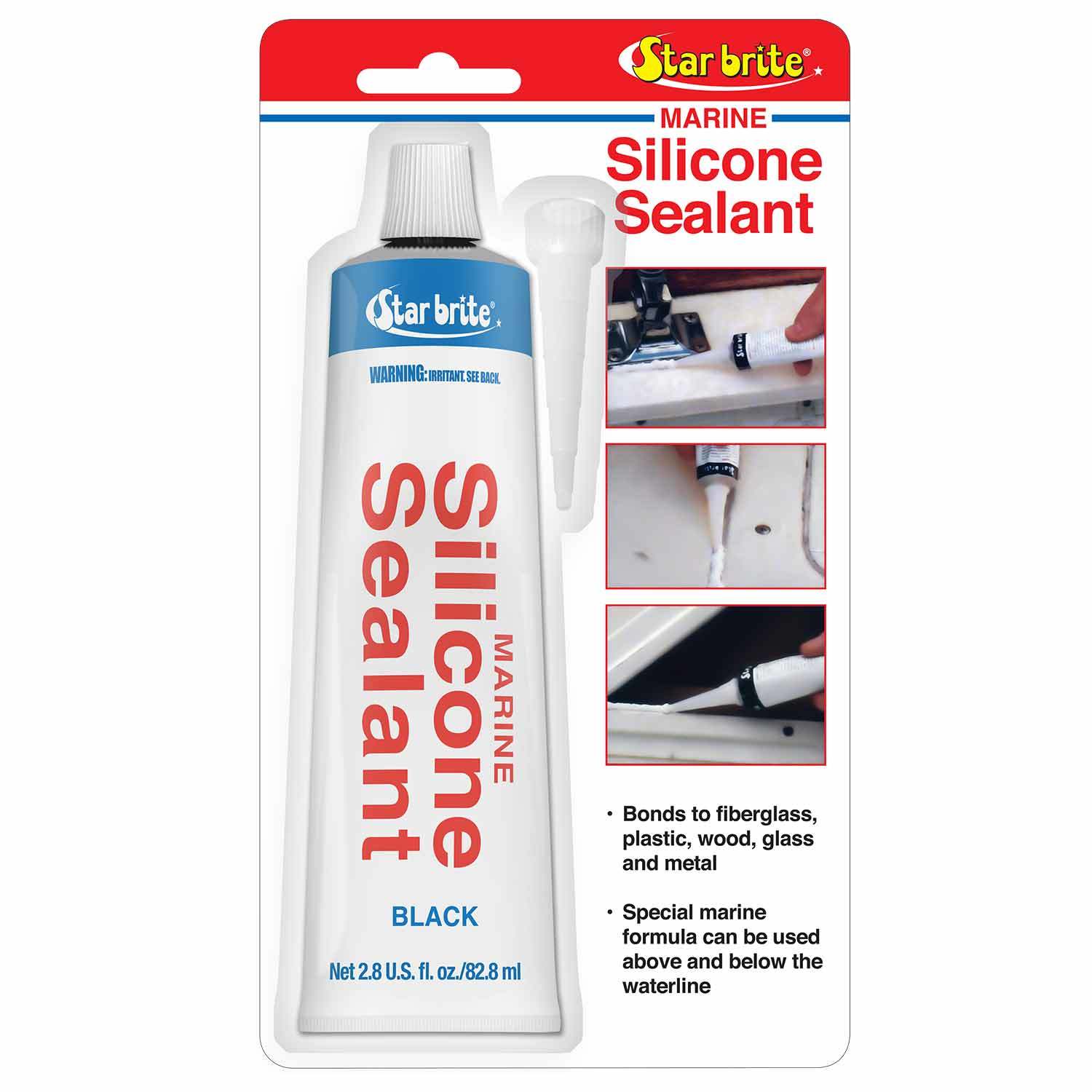 STAR BRITE Silicone Sealant, Black West Marine