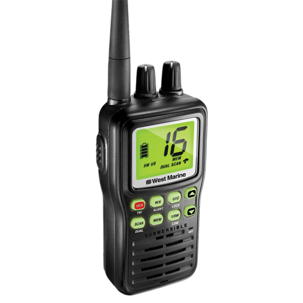 Radio VHF West Marine VHF-85 Submersible Avec Batterie - Occasion