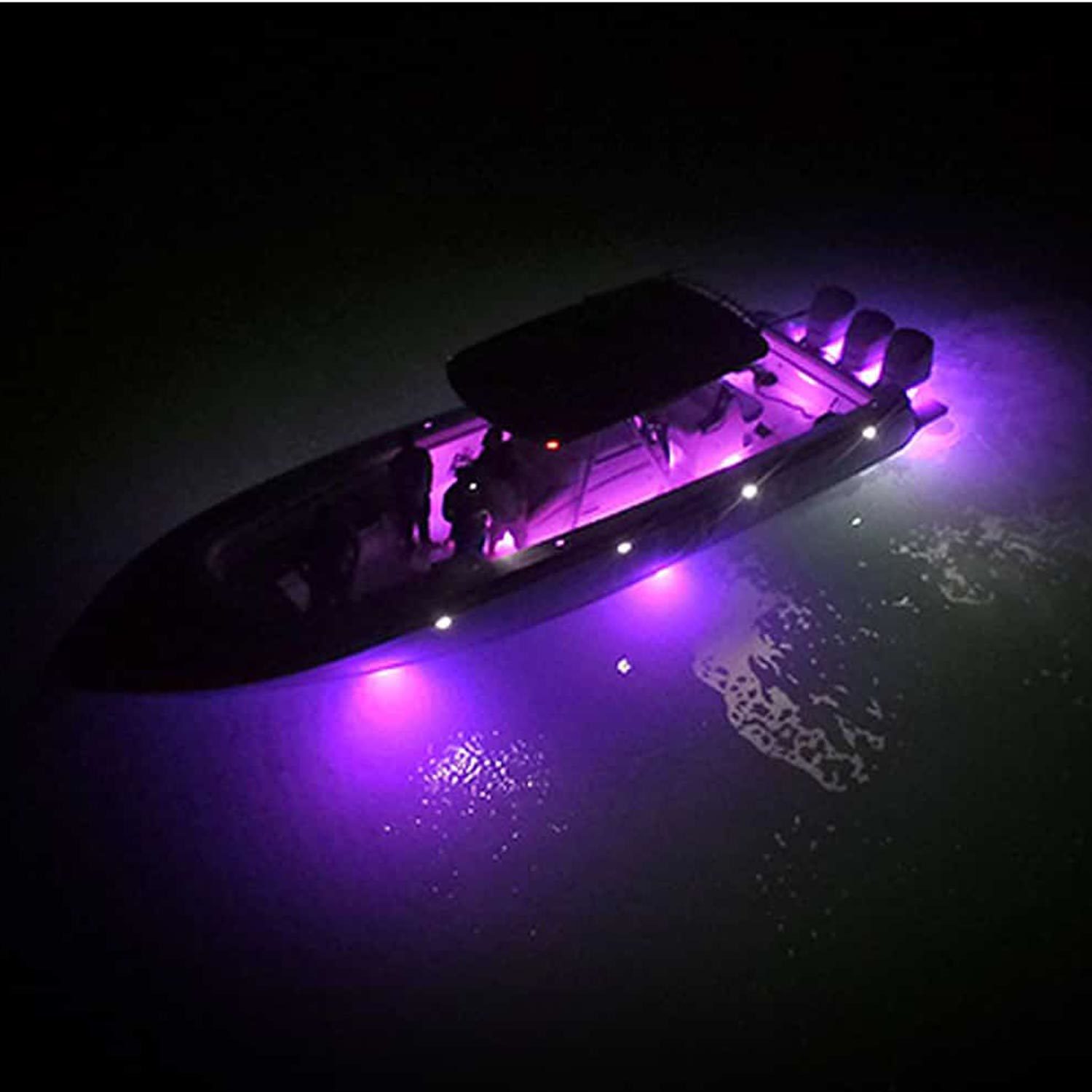 LUMITEC LIGHTING SeaBlaze Quattro LED Underwater Light, 2,000 Lumen, White/Blue
