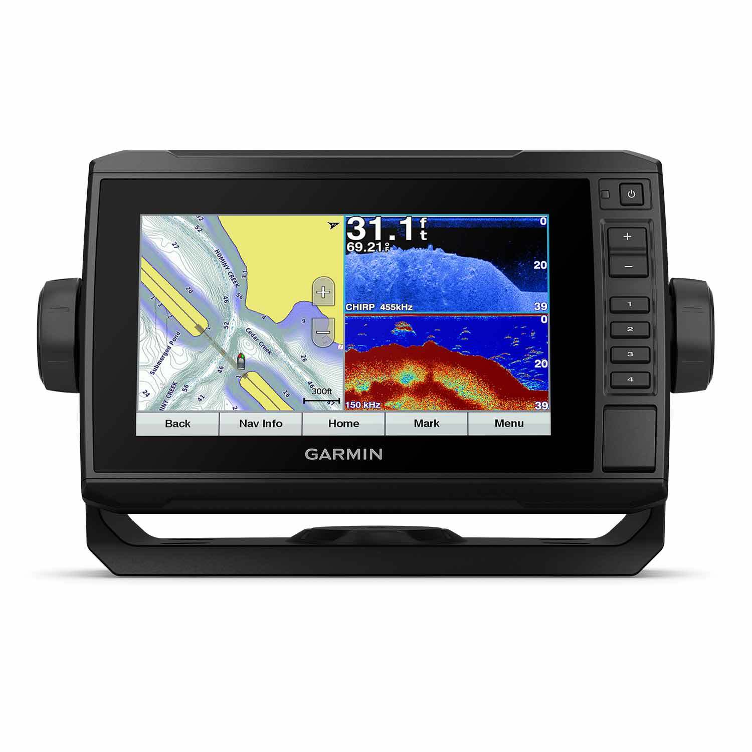 GARMIN ECHOMAP™ UHD 73cv Chartplotter/Fishfinder Combo with GT24