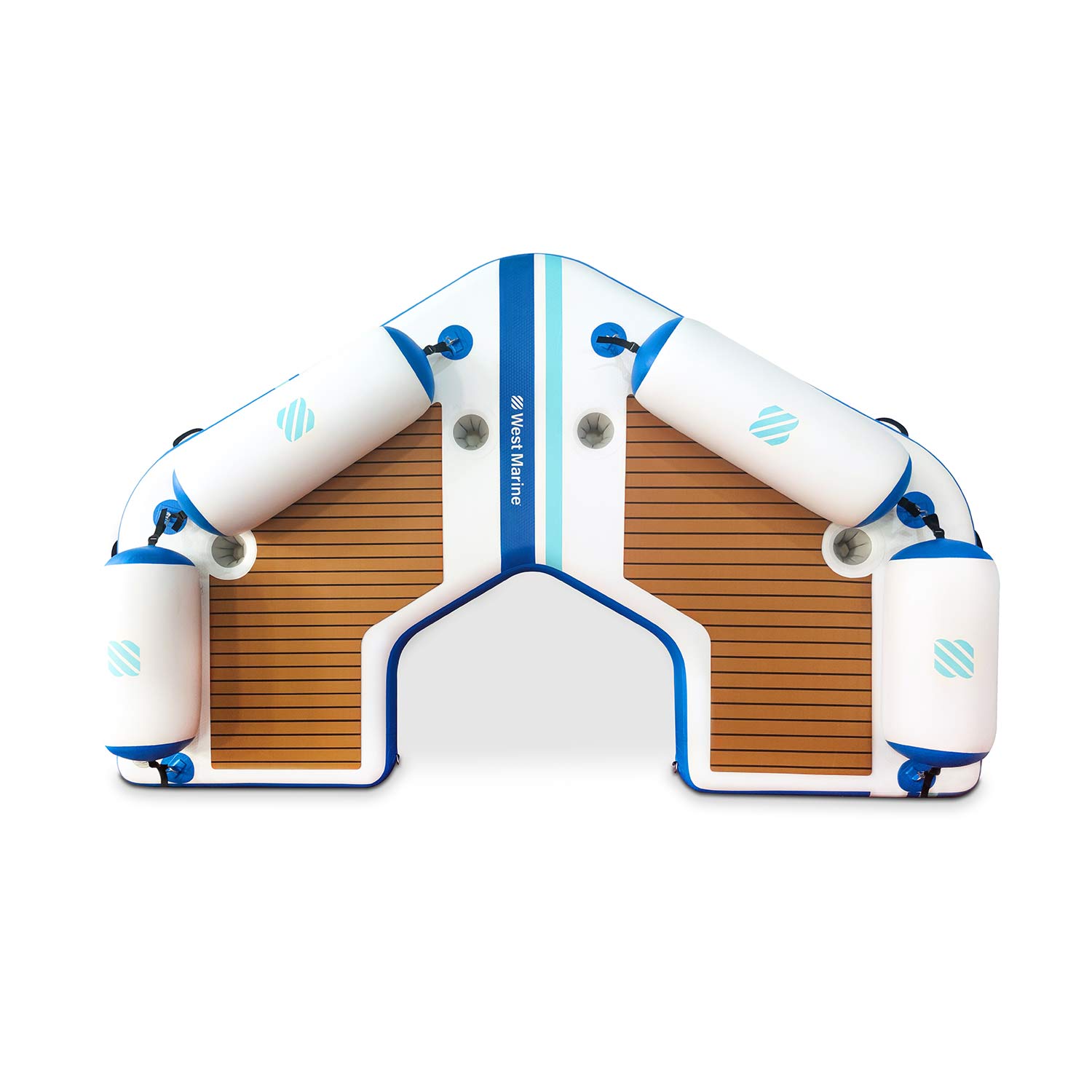 WEST MARINE Floating CDock Kit 10'6" x 6'8" x 8" Inflatable Platform