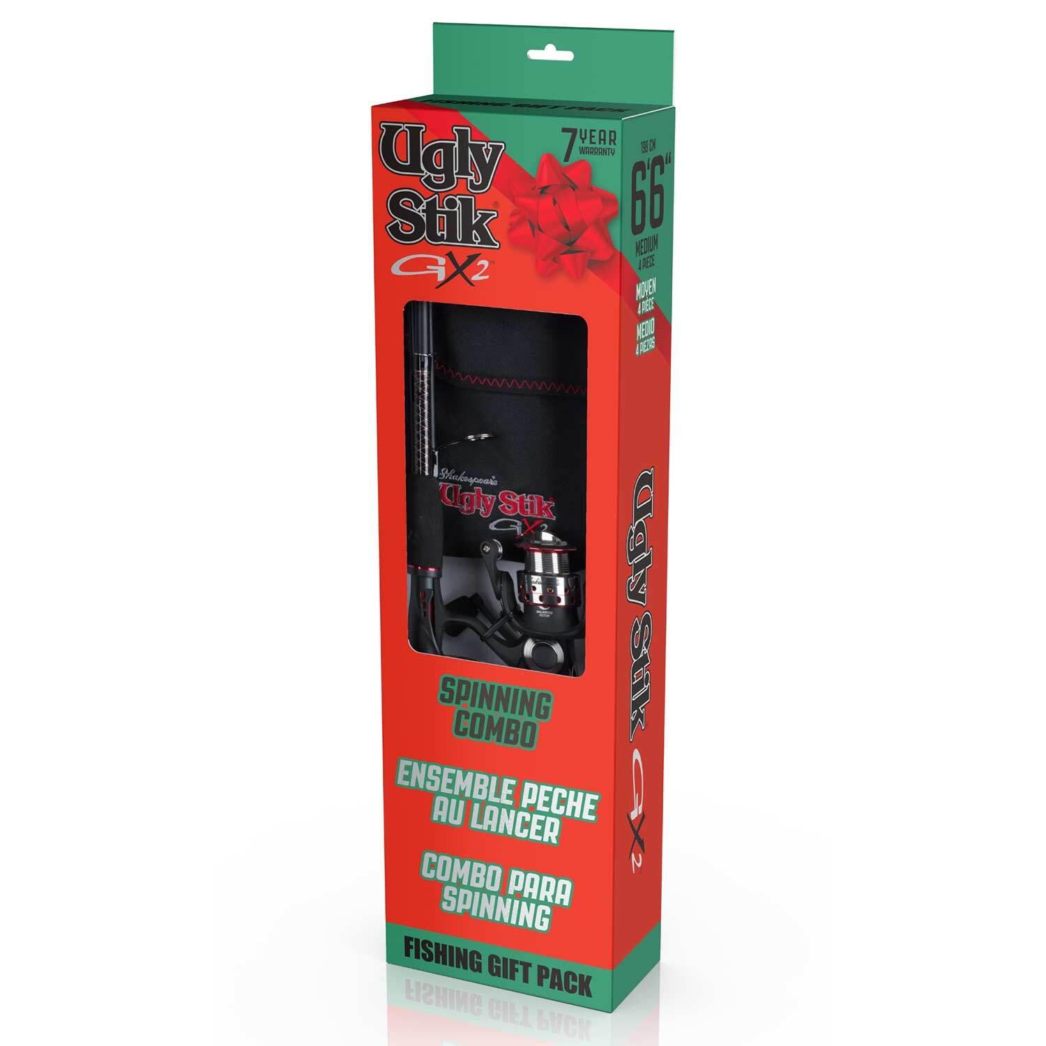 6'6 Ugly Stik® GX2 Spinning Combo Holiday Kit, 3 Piece