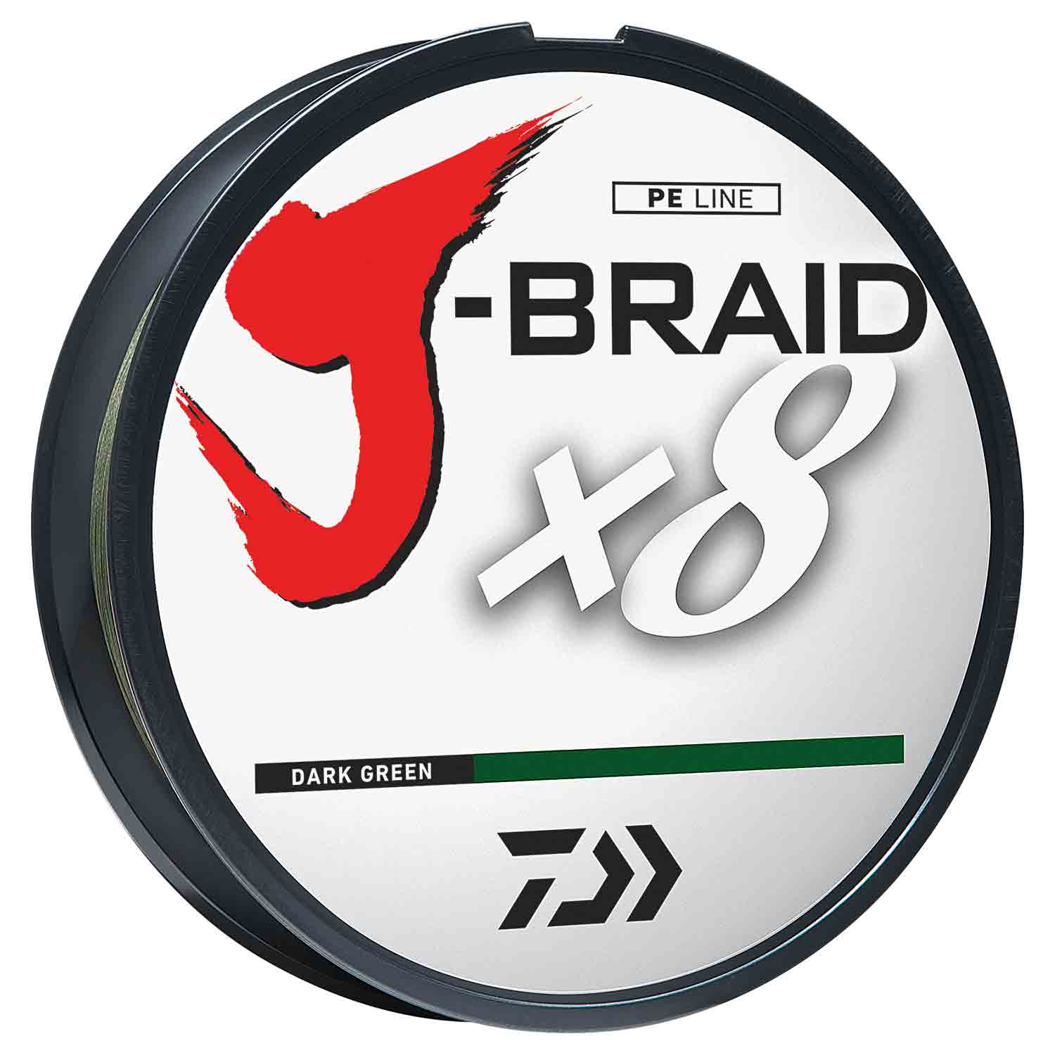 DAIWA J-BRAID® X8 Fishing Line, Dark Green, 150 yds.