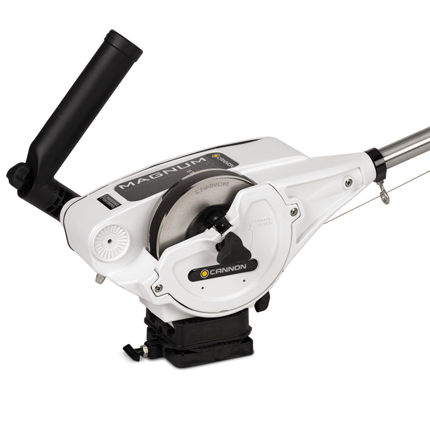 Poids Downrigger Cannon 8 Lb - Revêtement Vinyle Noir, Pour Pêche Au Troll