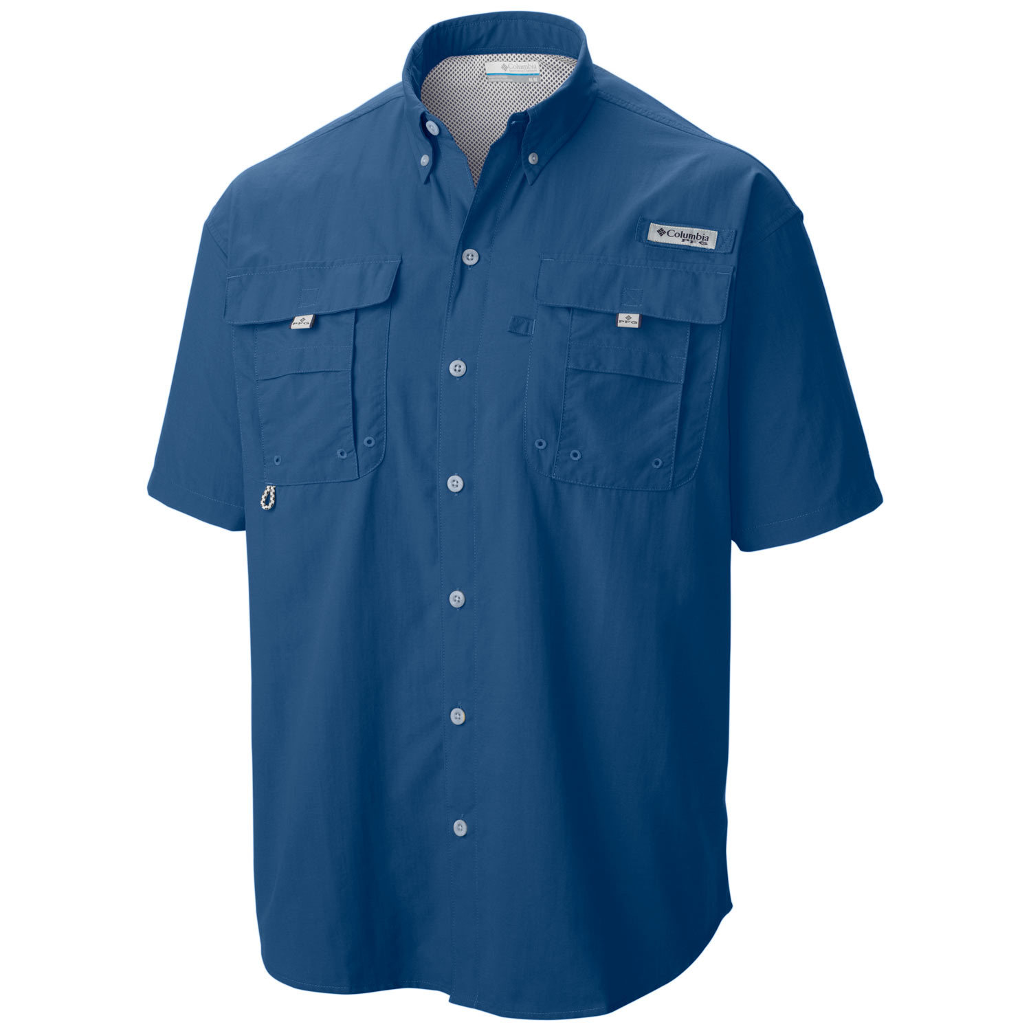 Columbia Men's Bahama II Short Sleeve Shirt - Vivid Blue