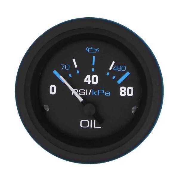 SIERRA Eclipse Series Oil Pressure Gauge, 80 psi West Marine