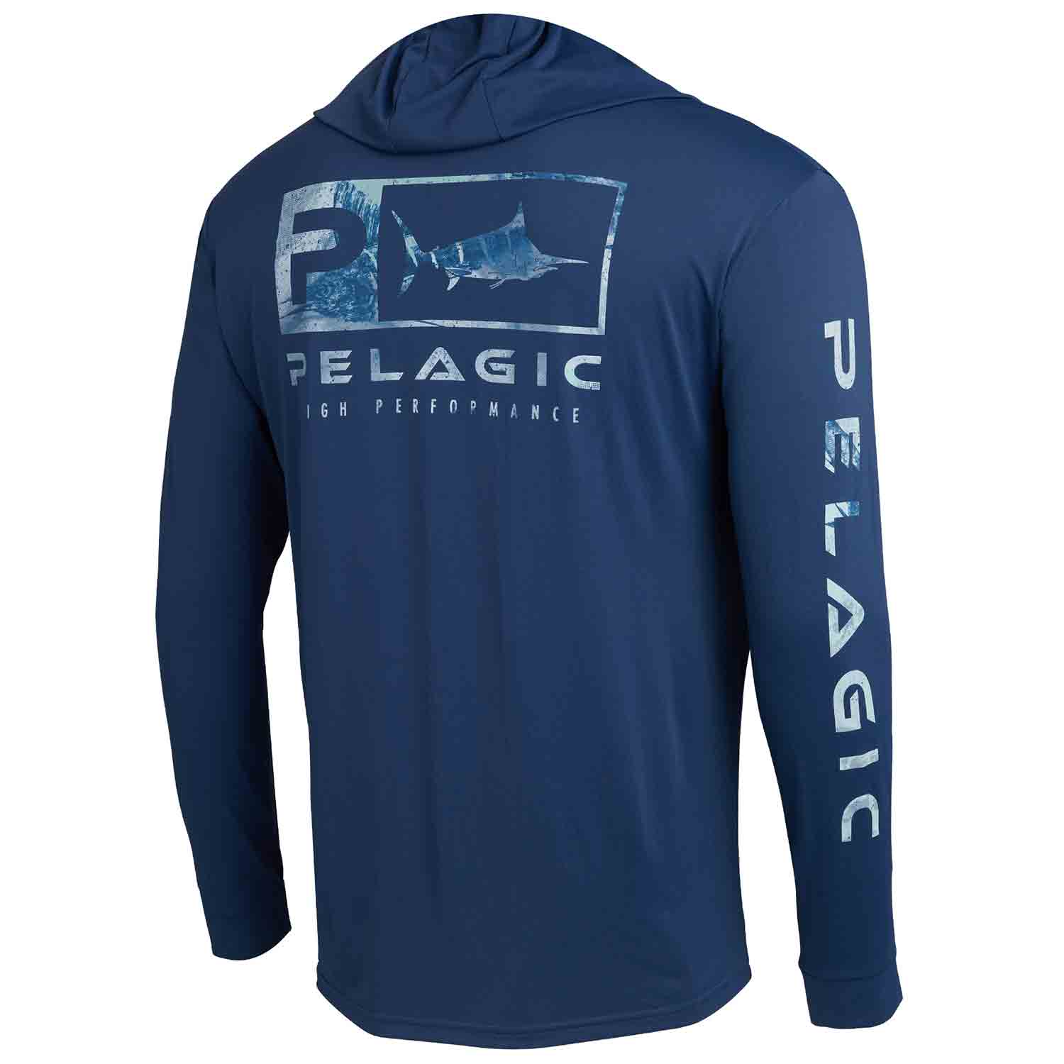 PELAGIC Men's Open Seas Aquatek Hooded Shirt
