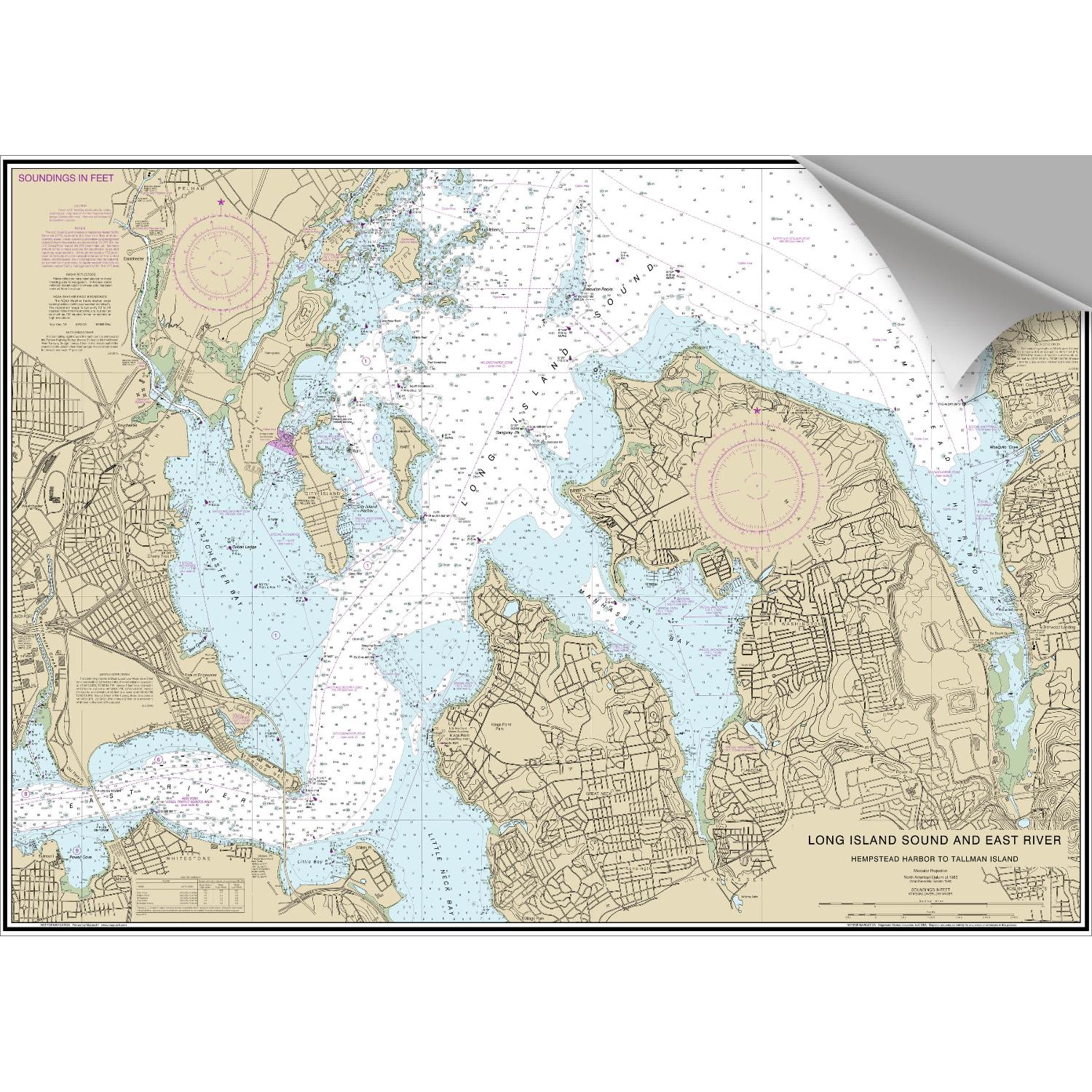 MAPTECH City Island Decorative Nautical Chart