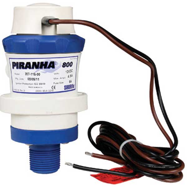 Bilge Pump 12v Shurflo By Pentair PIRANHAu2122 Livewell 1100 Pump