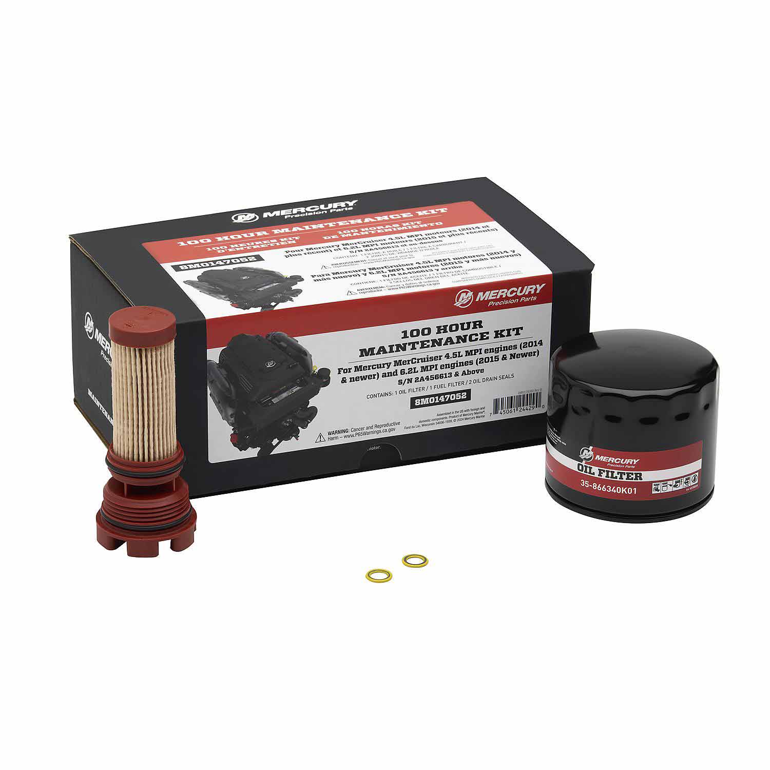 Mercury MerCruiser 4.5L V6 & 6.2L V8 100-Hour Service Kit