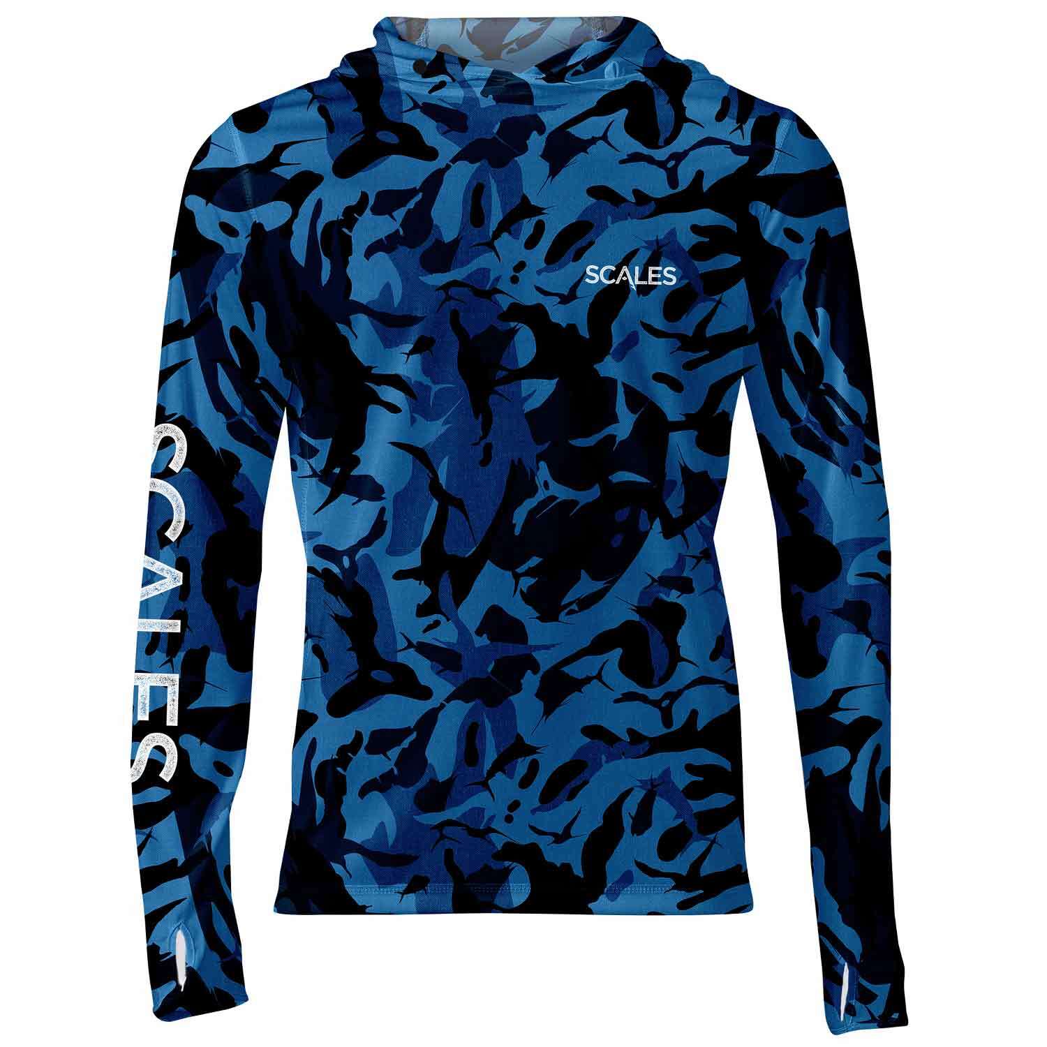 SCALES Men's Frigate Camo Pro Performance™ Hooded Shirt West Marine
