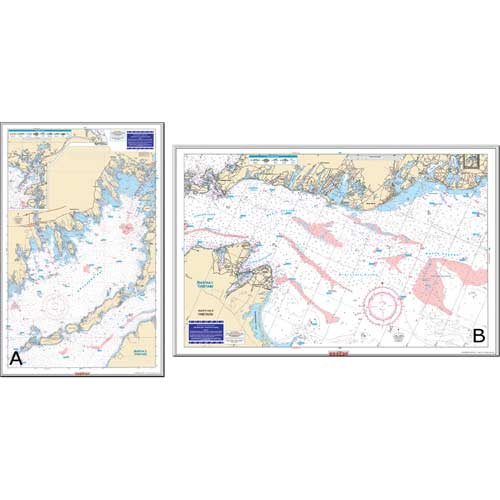WATERPROOF CHARTS Buzzards Bay & Nantucket Sound Fishing Chart West