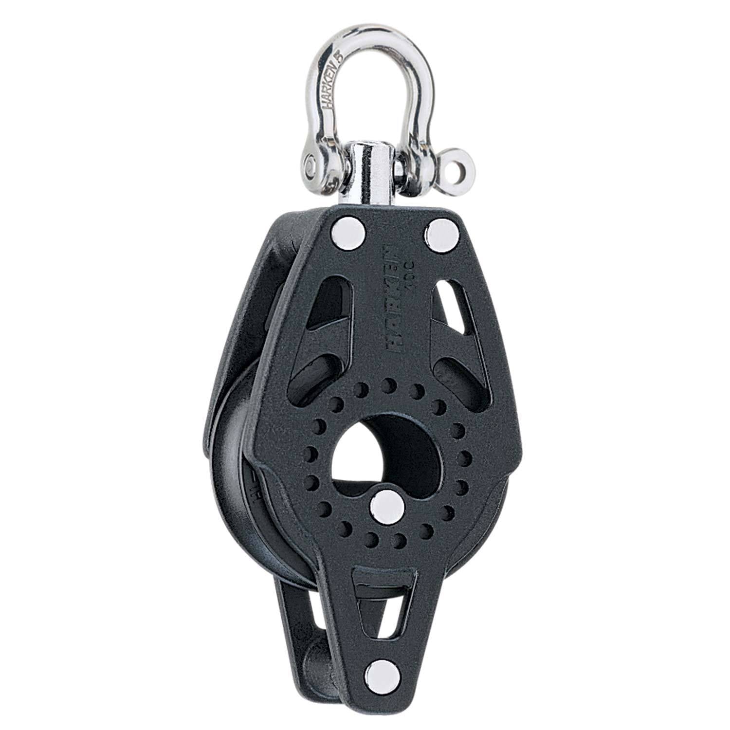 Harken 40mm Carbo Single Ratchet Block w/Swivel  Becket [2609] main image 1