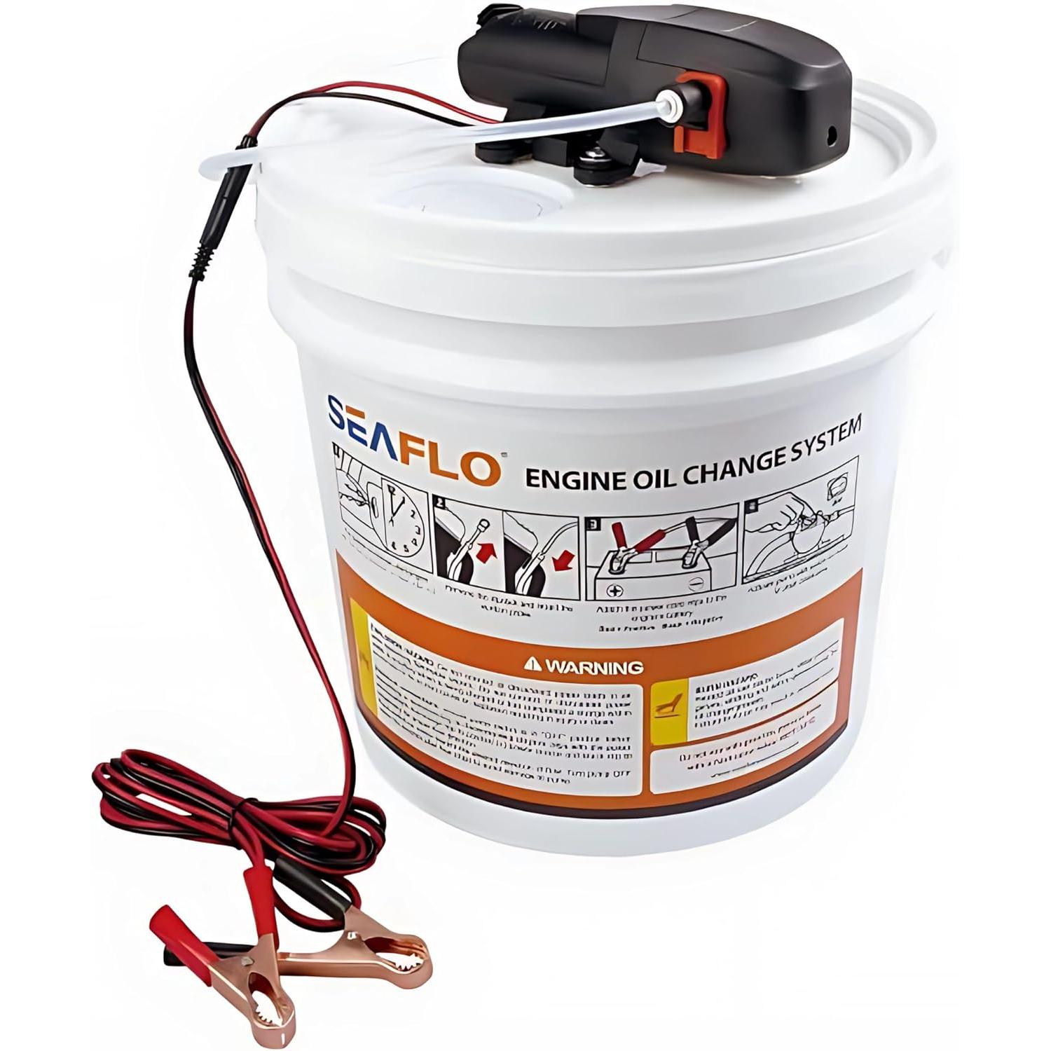 SEAFLO MARINE SEAFLO 12V Oil Change System, 3.7 Gallon Capacity ...