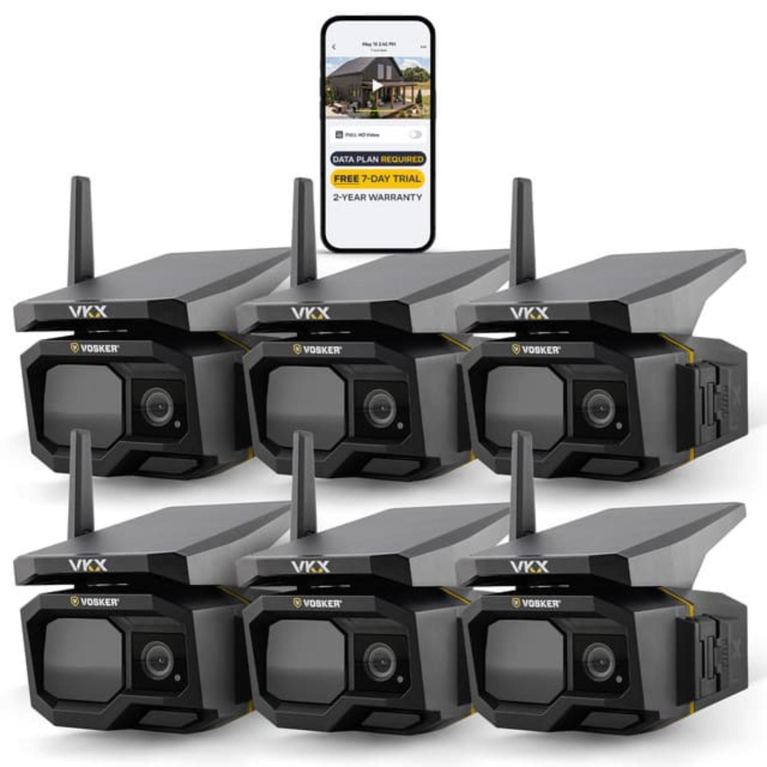 VOSKER Vosker VKX Solar Powered 4G-LTE Outdoor Cellular Security