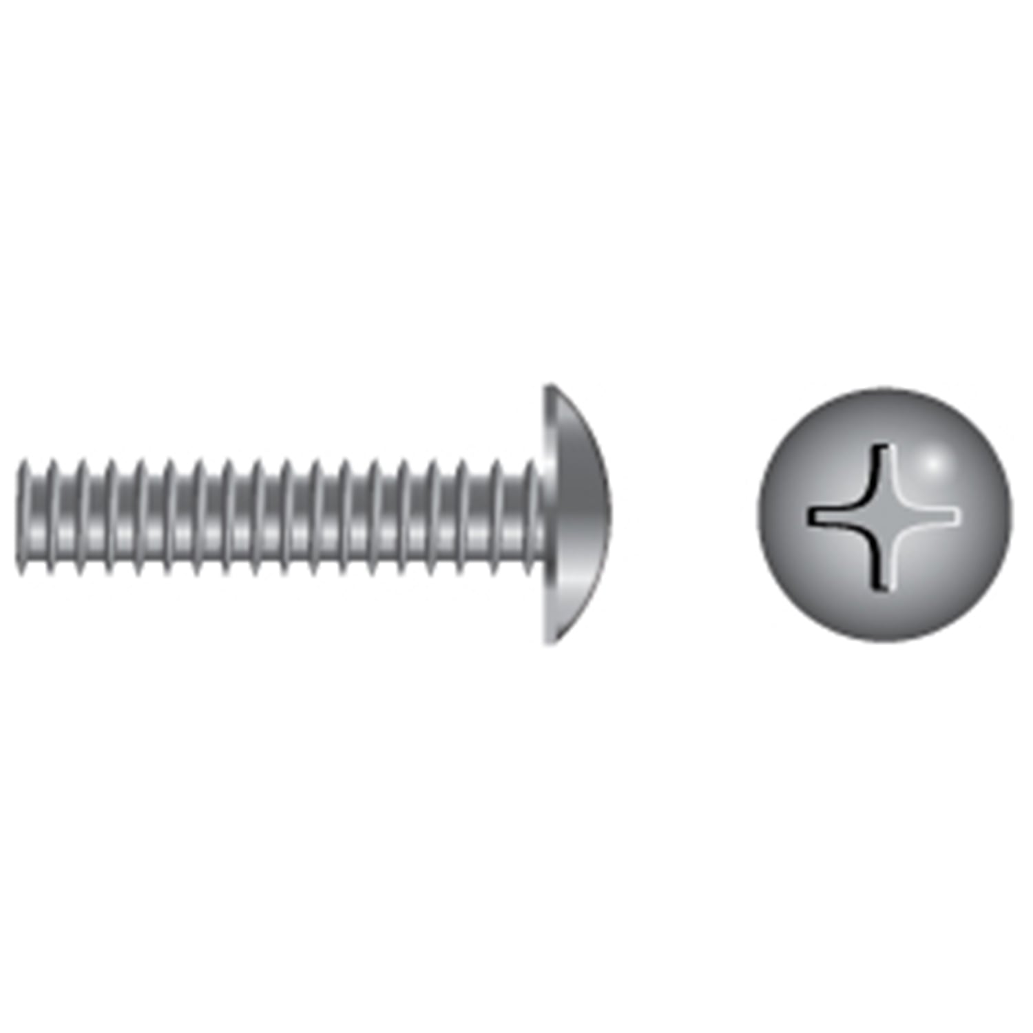 Fasco Fastener Stainless Steel Phillips Truss Head Machine Screws P013 390 002 508