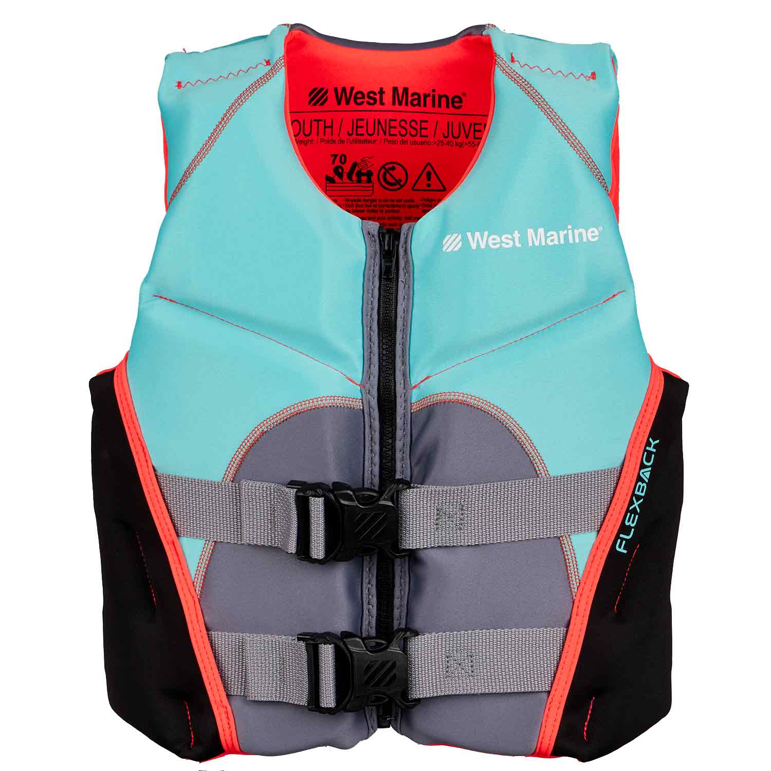 WEST MARINE Neoprene Flex Back RapidDry Vest PFDs, Child Type II or