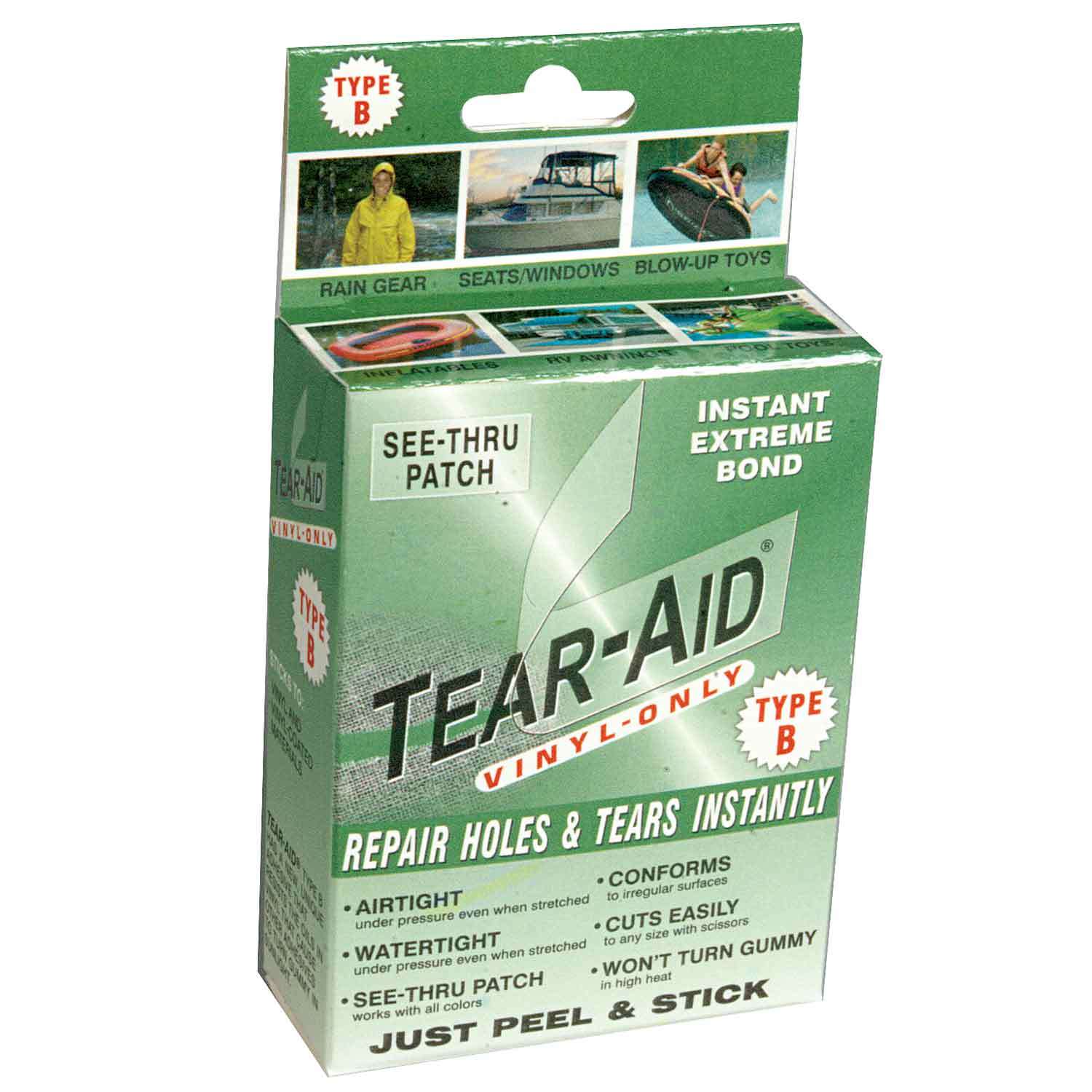 TEARAID Tear Repair Kit Type B Inflatable Boats, PVC Vinyl West Marine