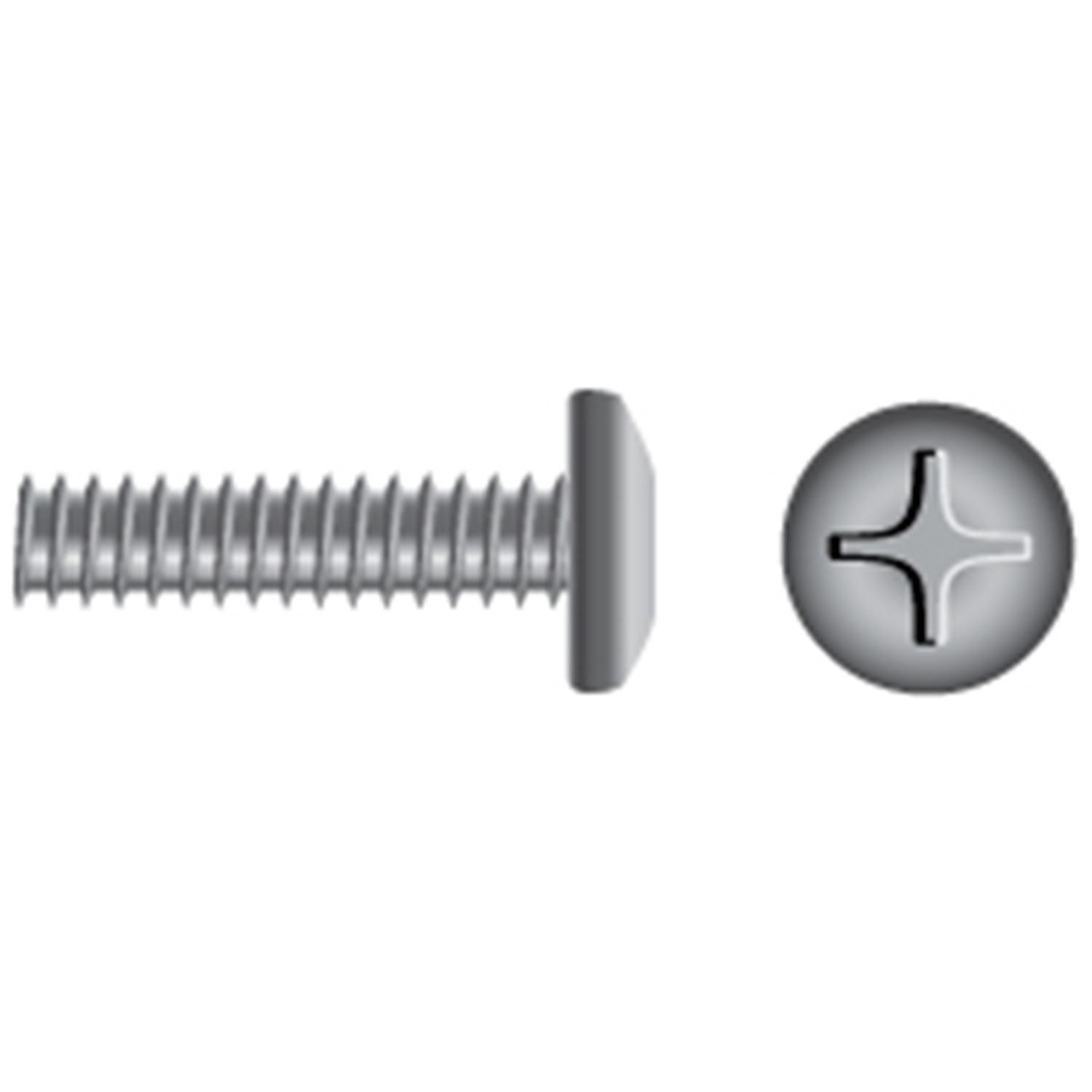 Fasco Fastener Stainless Steel Phillips Pan Head Coarse Thread Machine Screws P013 390 002 028