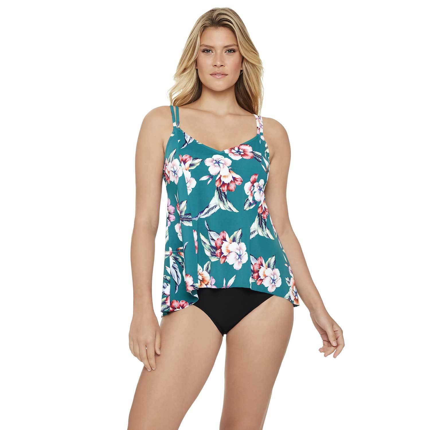 Women's Vintage Floral Princess Tankini Swim Top West Marine