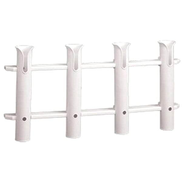 WHITECAP Polypropylene Four-Tube Tournament Rod Rack, White