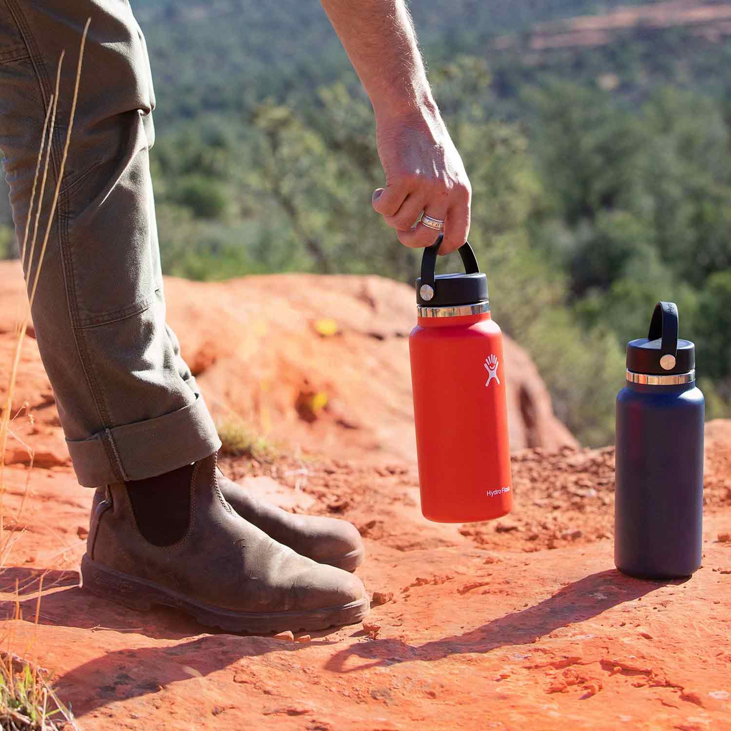 Botella térmica Hydro Flask 32 oz de boca ancha - Stone Mountain