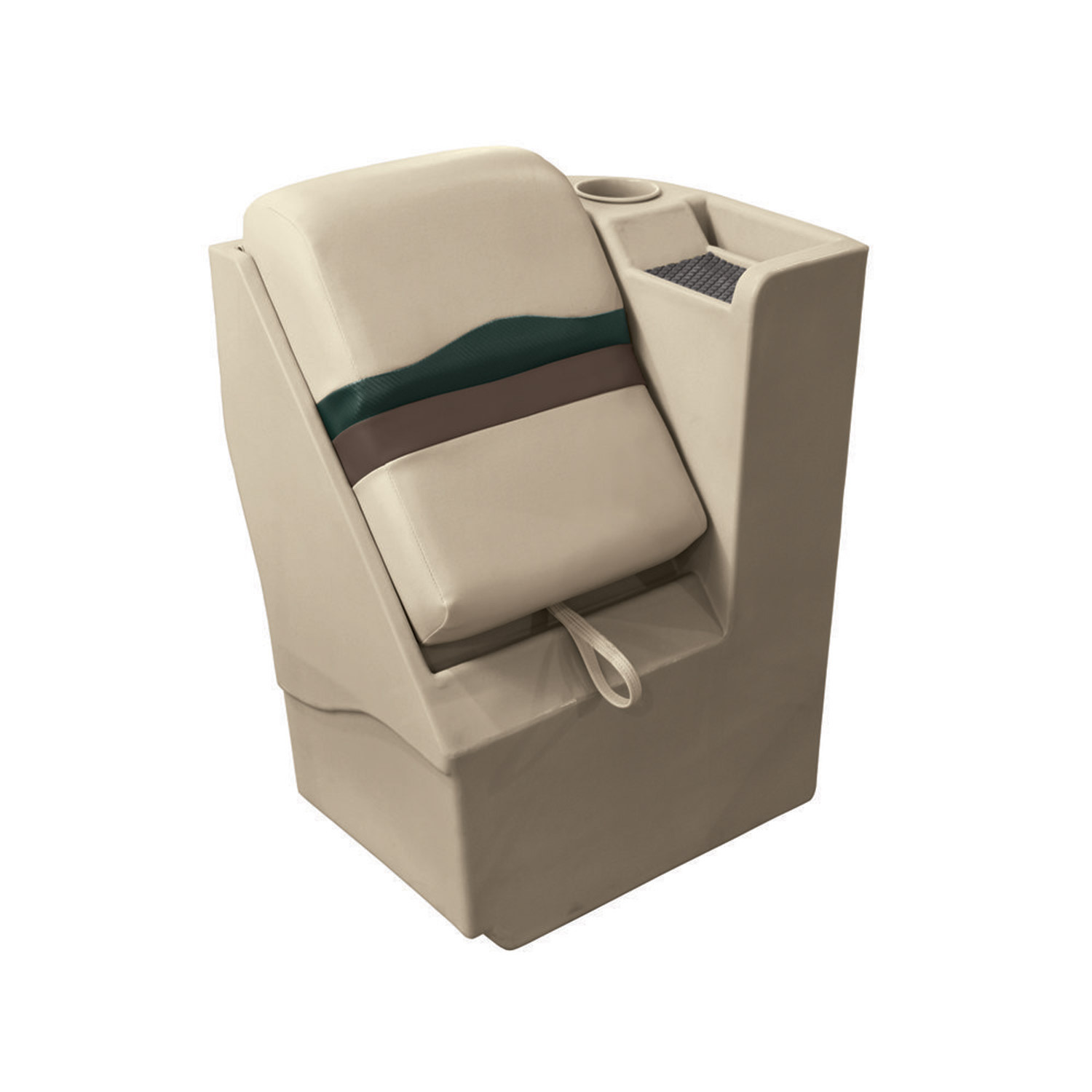 Lean Back Recliner, Right Radius, Mocha Java/Rock Salt/Evergreen West
