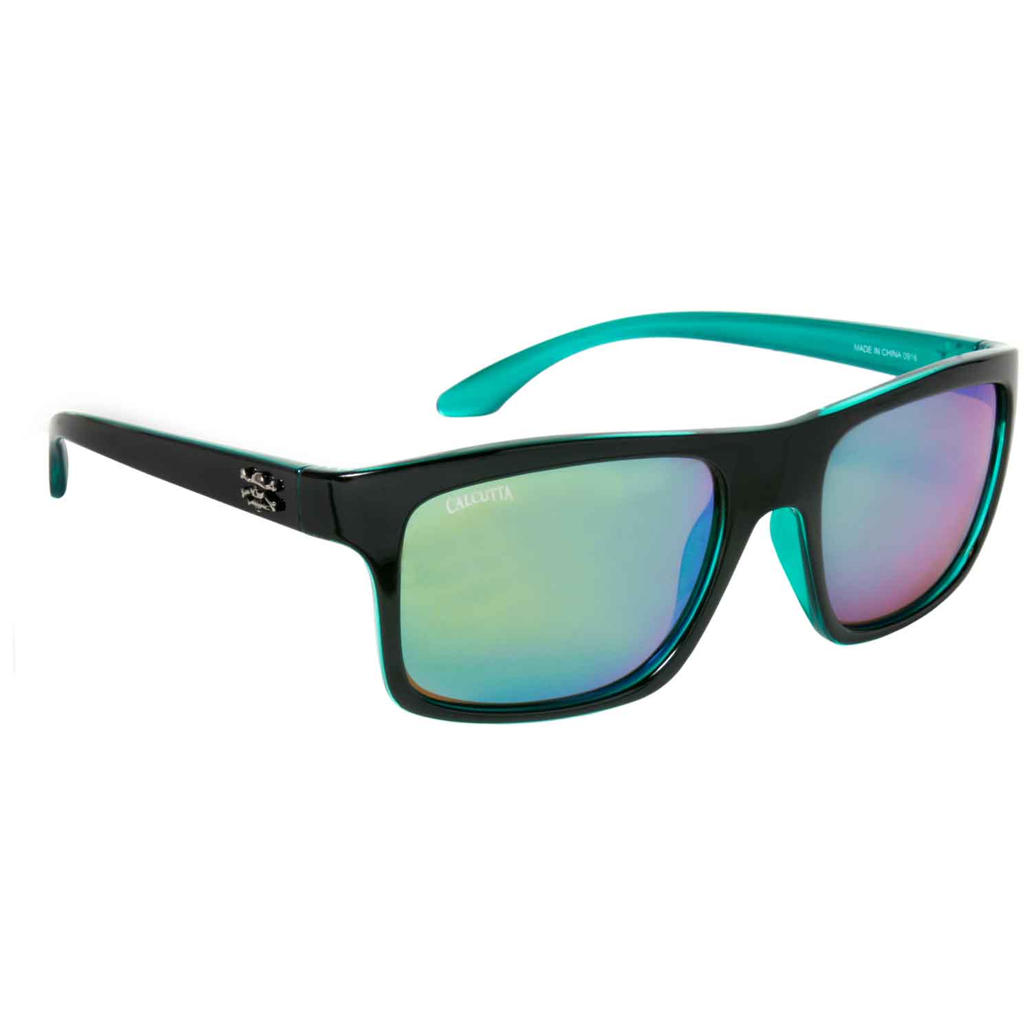 Calcutta Occhiali Da Sole Rip Con Lenti Polarizzate TAC, Protezione UV 100%, Montatura Resistente, Grigio/Blu Specchio
