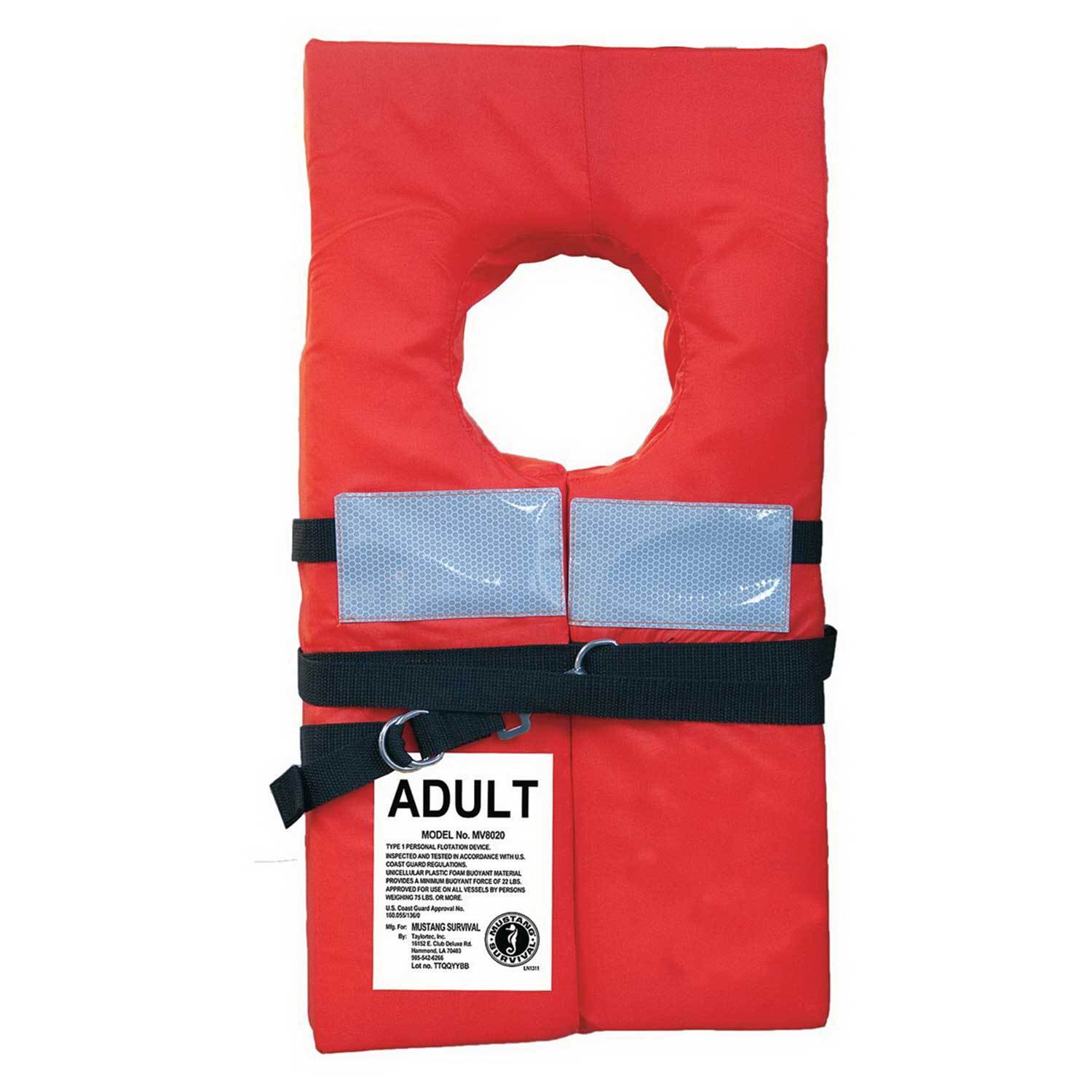 Type I Keyhole Life Jacket, Orange West Marine