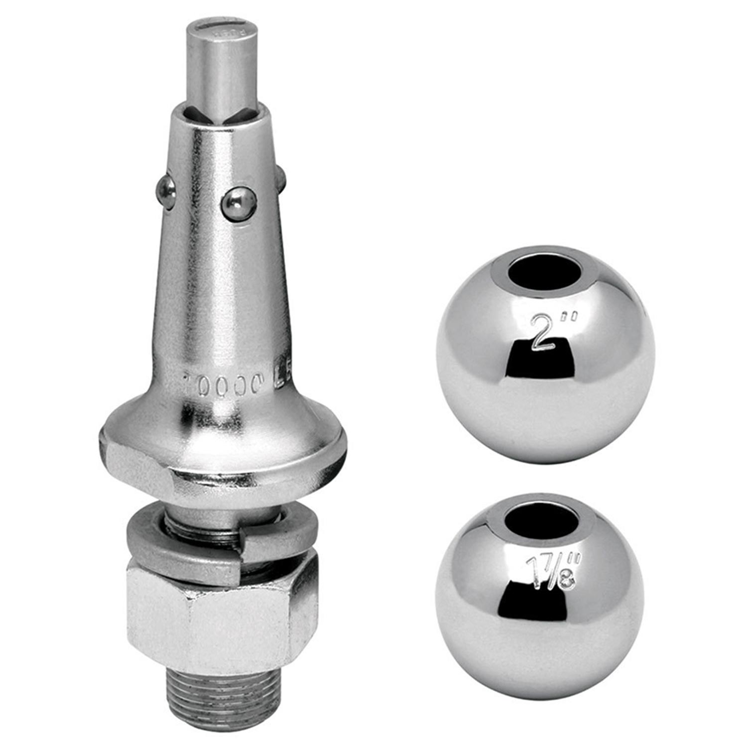 FULTON WINCHES Interchangeable Trailer Hitch Ball with 1" Shank 1 7/8" and 2" Balls West Marine