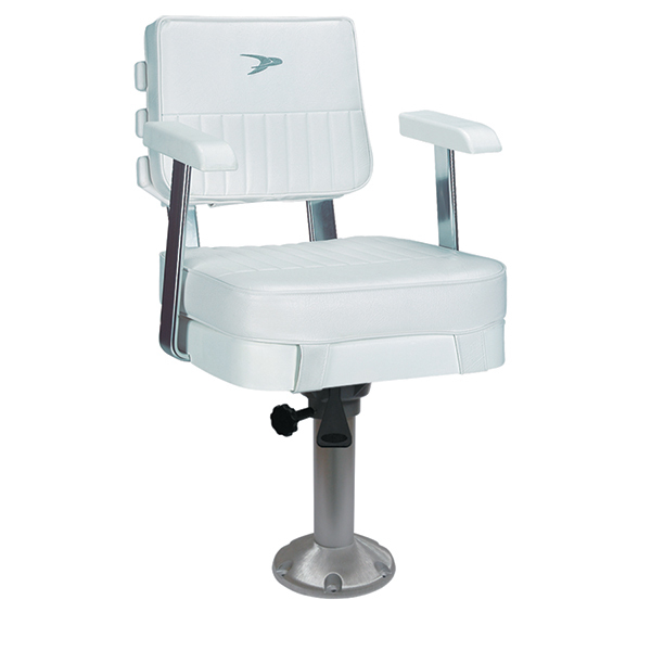 Ladder Back Helm Chair with WP2415S Pedestal West Marine