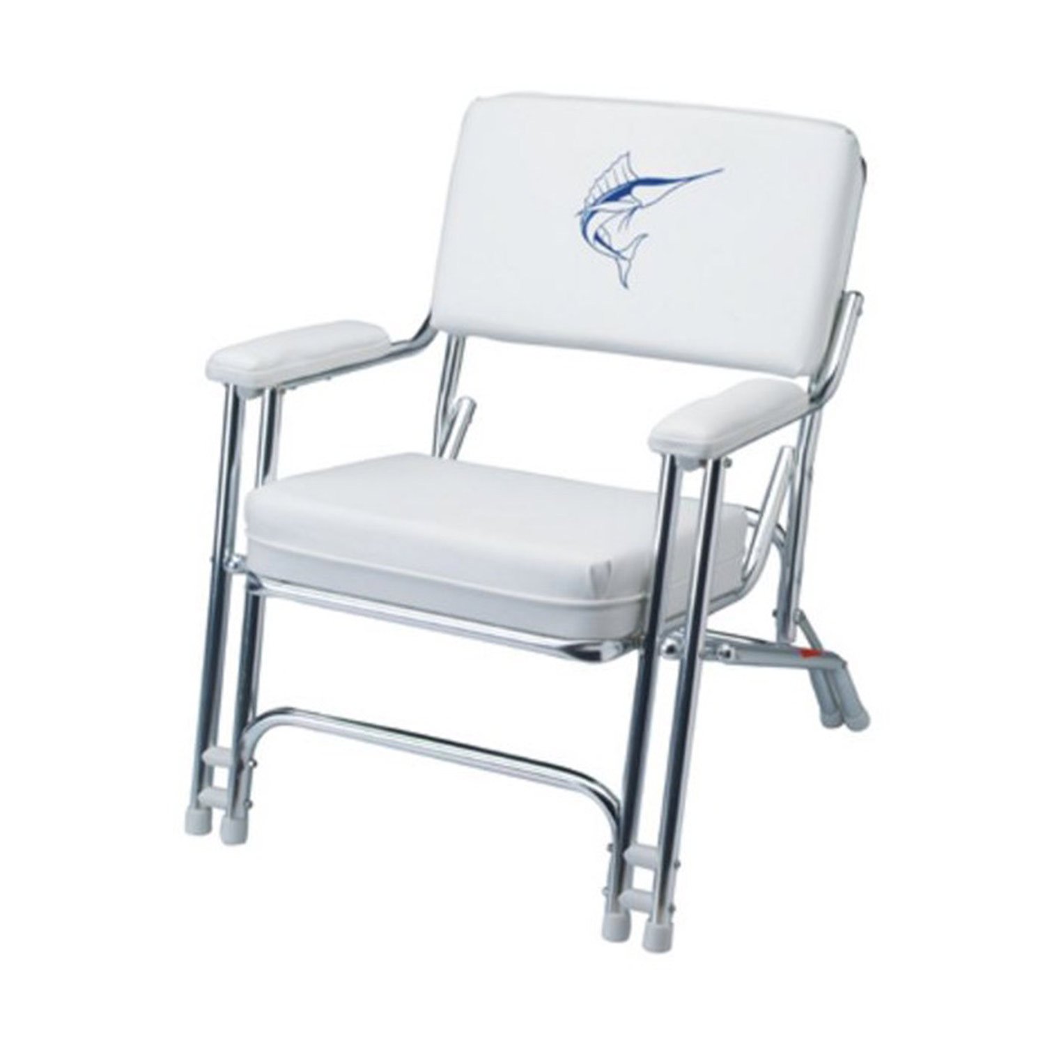 GARELICK Mariner Folding Deck Chair with Sewn Cushions West Marine