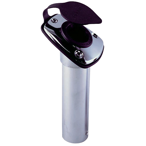 PERKO FlushMount ChromePlated Zinc Alloy Flange Rod Holder West Marine