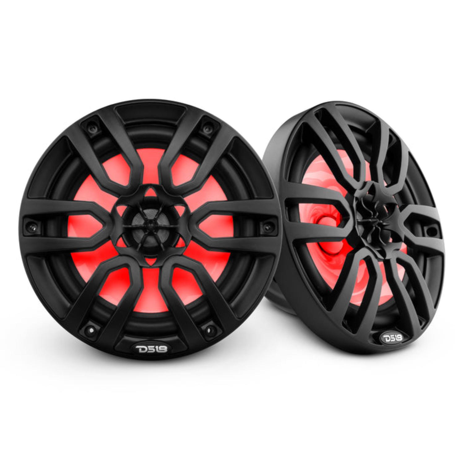 DS18 Hydro 8 Inch 2-Way Marine RGB LED Speakers