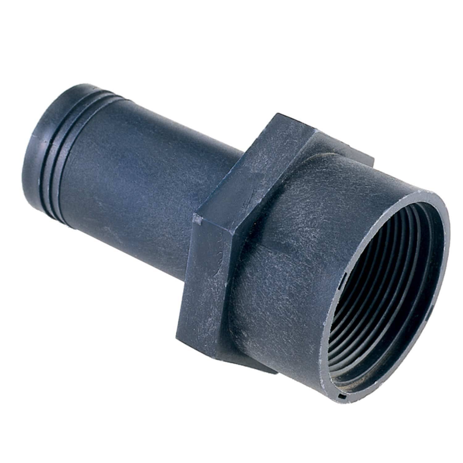 SHIELDS RUBBER Straight Sanitation Hose Fitting, 11/2" FP Thread