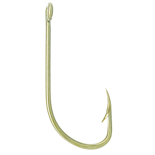 MUSTAD HOOKS Classic Beak Hook, Bronze, Size 6/0, Special Long Shank