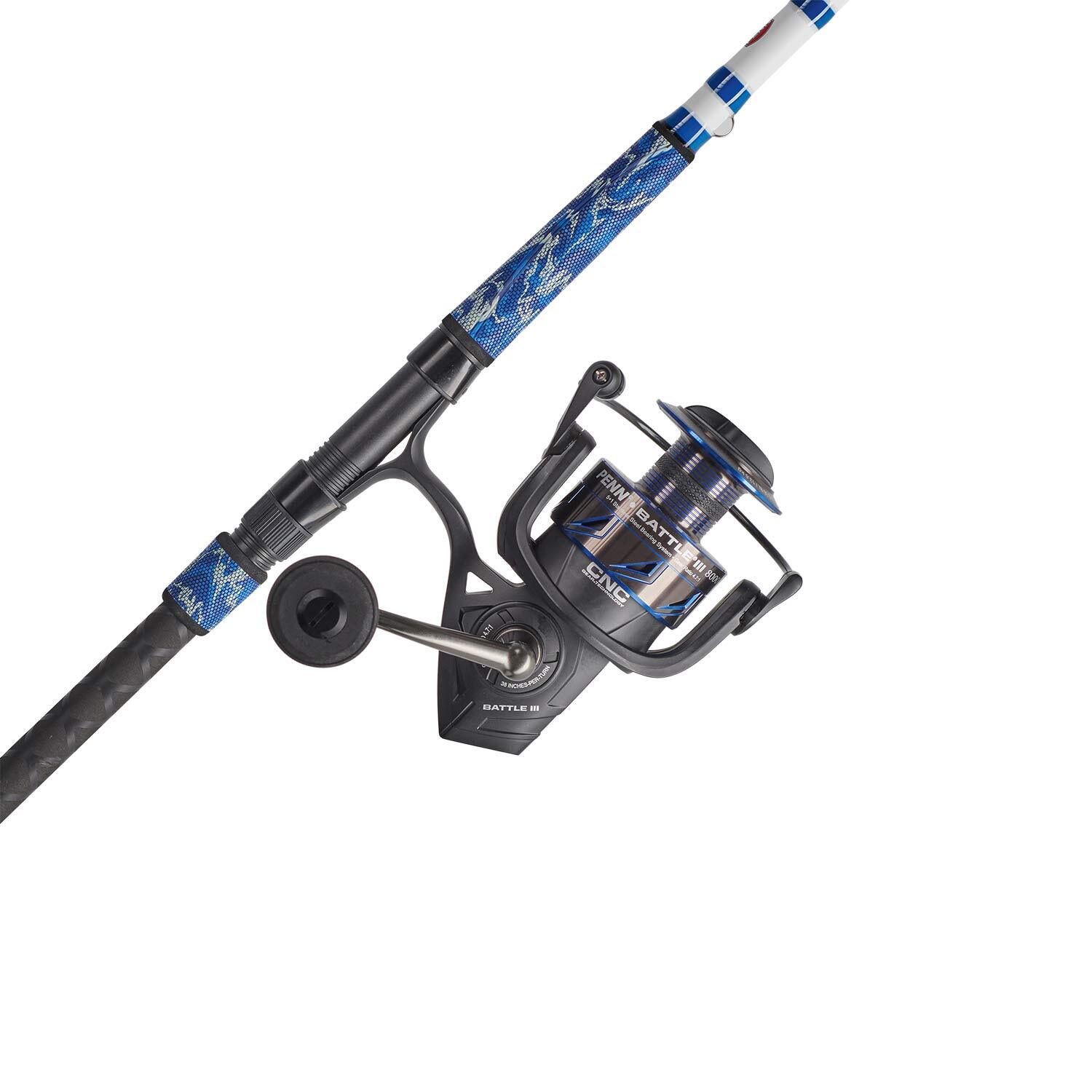 PENN Battle III, 4000, left and right hand, Spinning fishing reel, Front  Drag,Signs of use