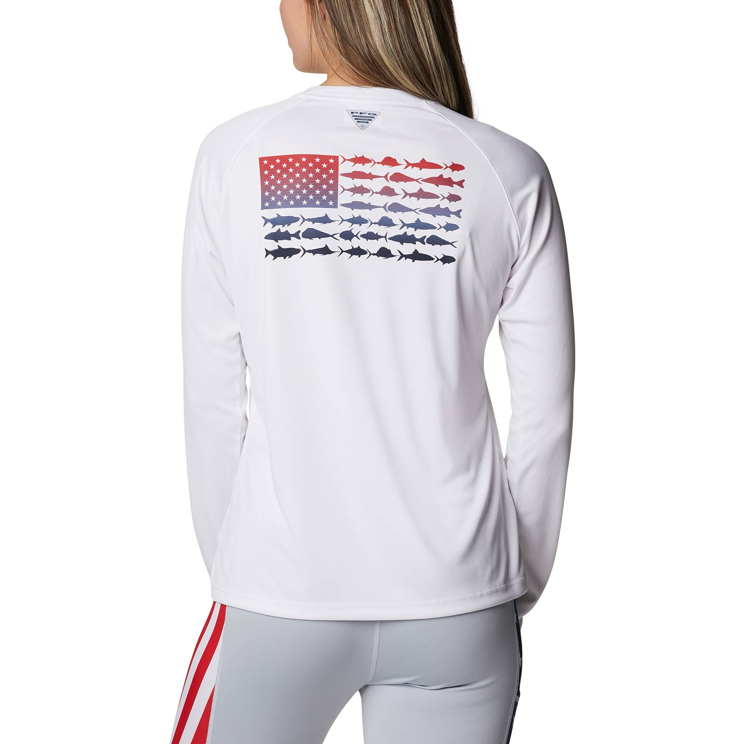 Tidal Tee PFG Fish Flag LS | West Marine