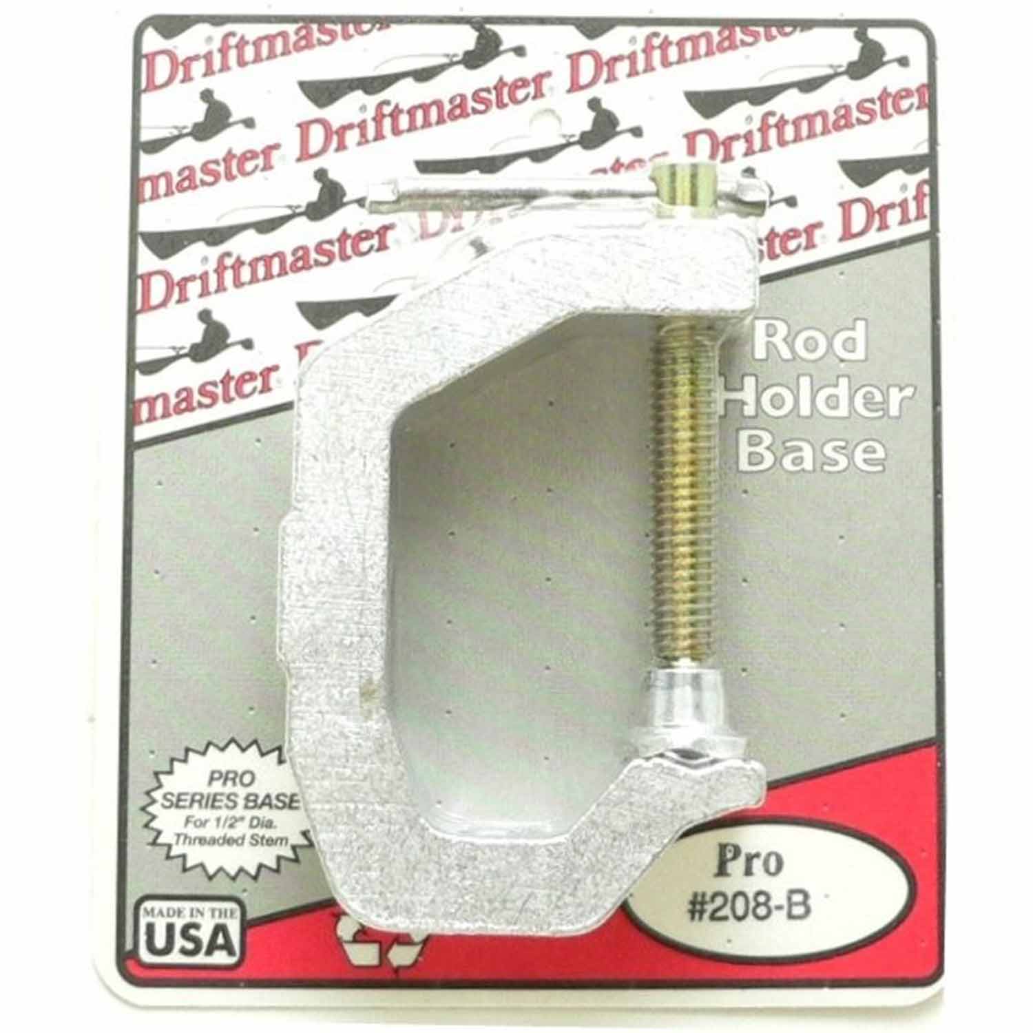 Pro Fishing Rod Holder Clamp Base, Round/Square Universal, 1/2 Diameter