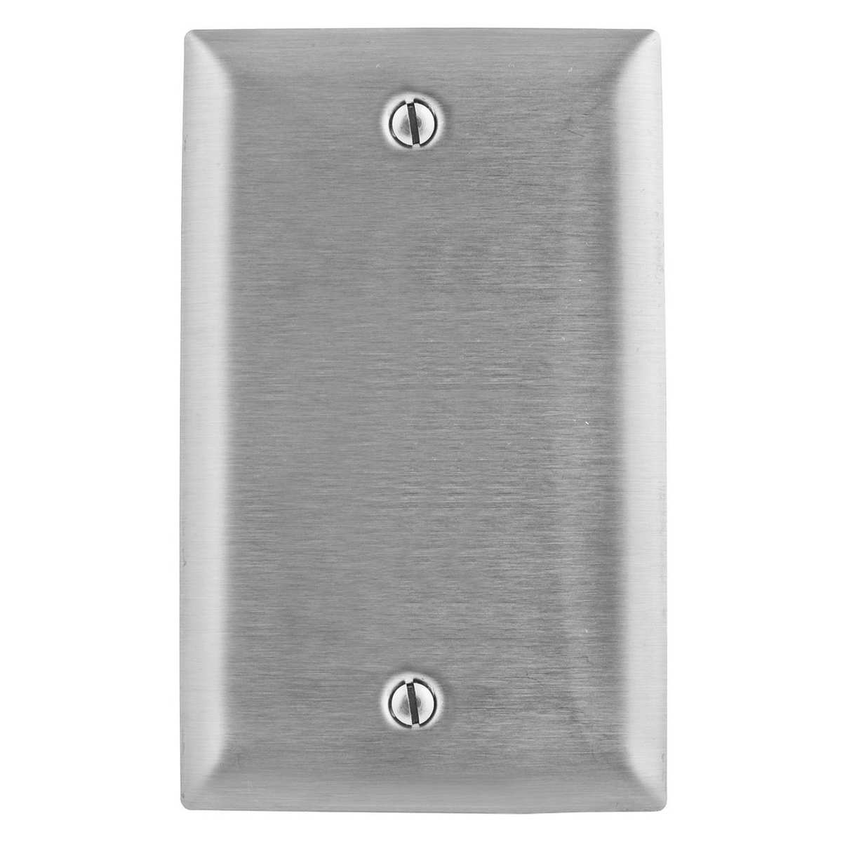 HUBBELL Hubbell Wall Plate, 1Gang , Blank, Stainless Steel , Box