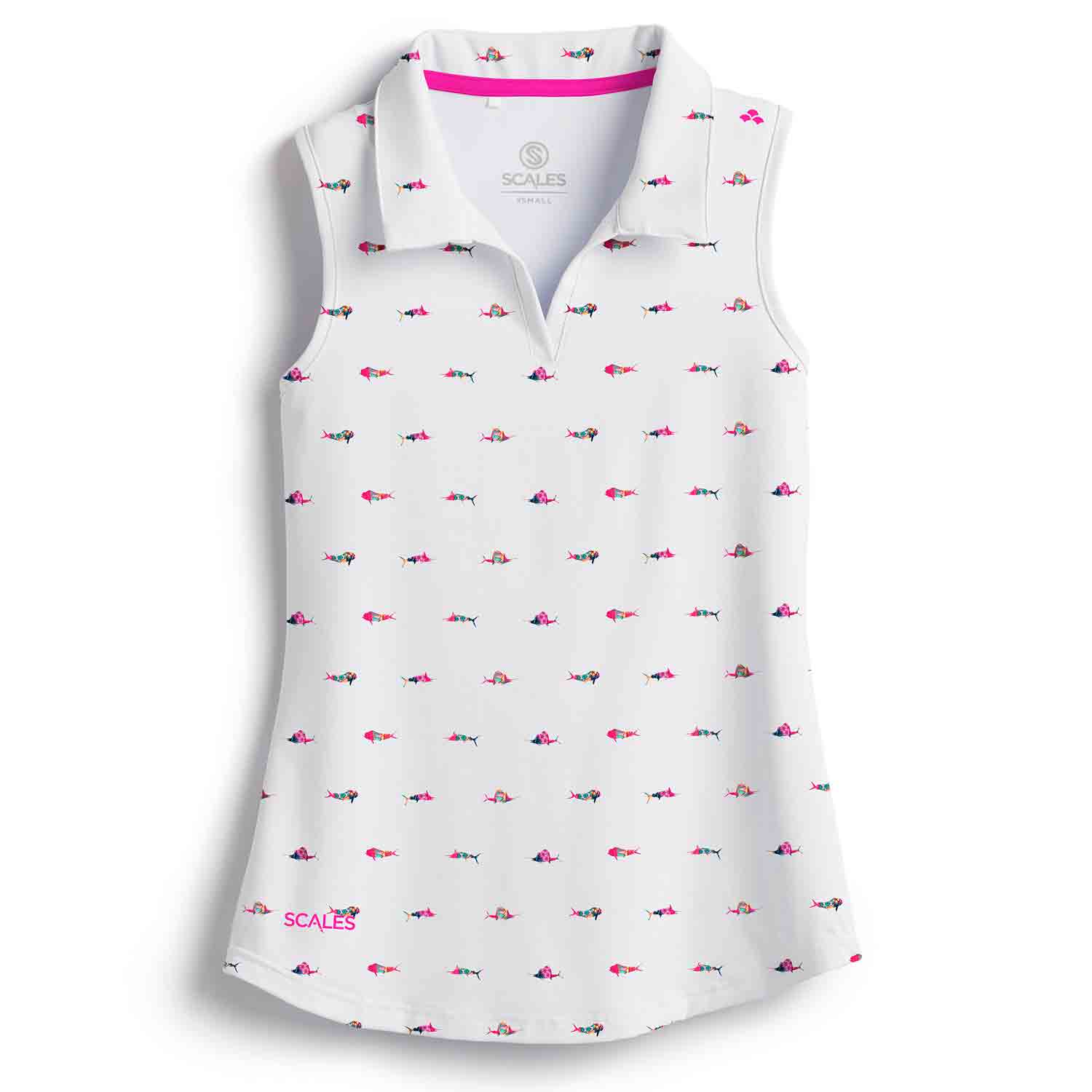SCALES Women's Trippy Fish Polo
