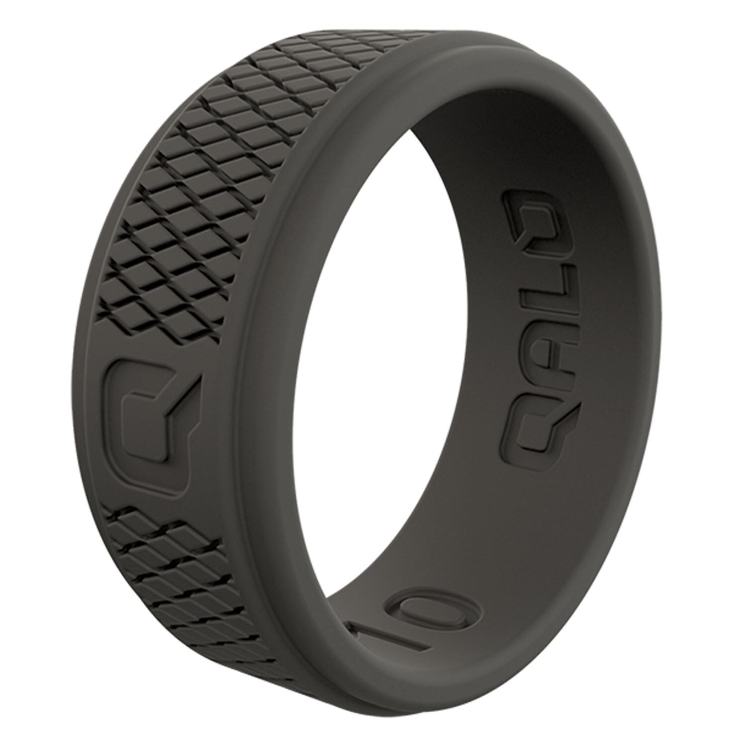 QALO Men's Crosshatch Q2X Silicone Ring, Size 11